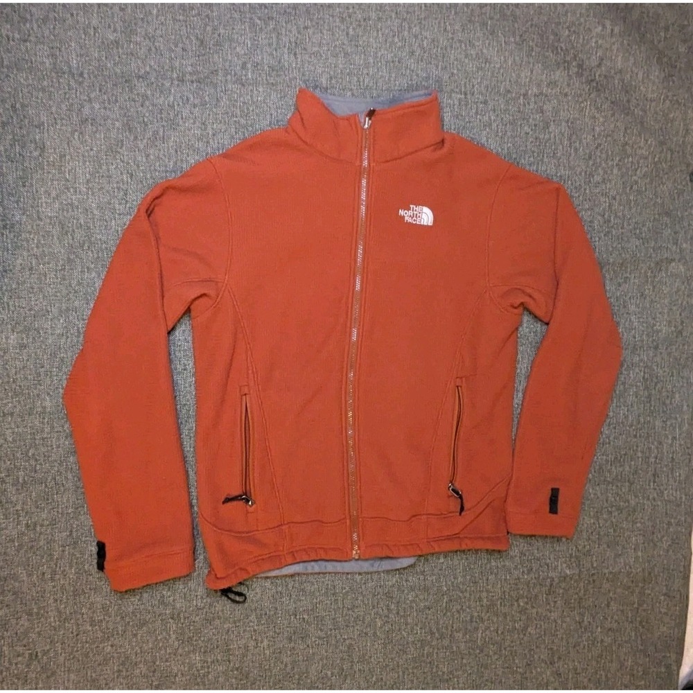The North Face Waffle Knit Performance Jacket‎ Mens Medium Fleece Lined Full Zip